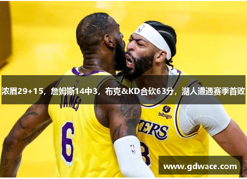 浓眉29+15,詹姆斯14中3,布克&KD合砍63分,湖人遭遇赛季首败 浓眉29+15,詹姆斯14中3,布克&KD合砍63分,湖人遭遇赛季首败